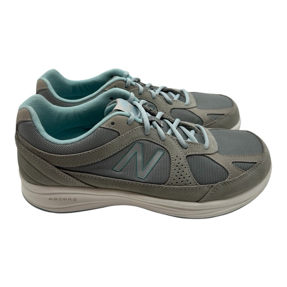 New Balance 877 Walking Shoes Women's Size 11 D Gray Blue Sneakers WW877SB
